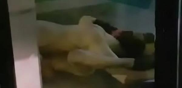  Pareja teniendo sexo en banco BANESCO